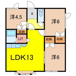 忠和５．６ハイツの物件間取画像